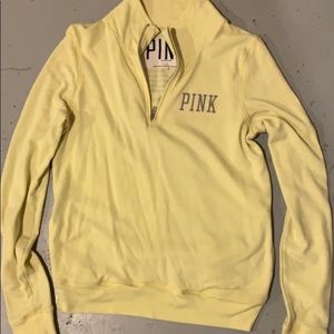 Yellow pink pullover size small. Great condition